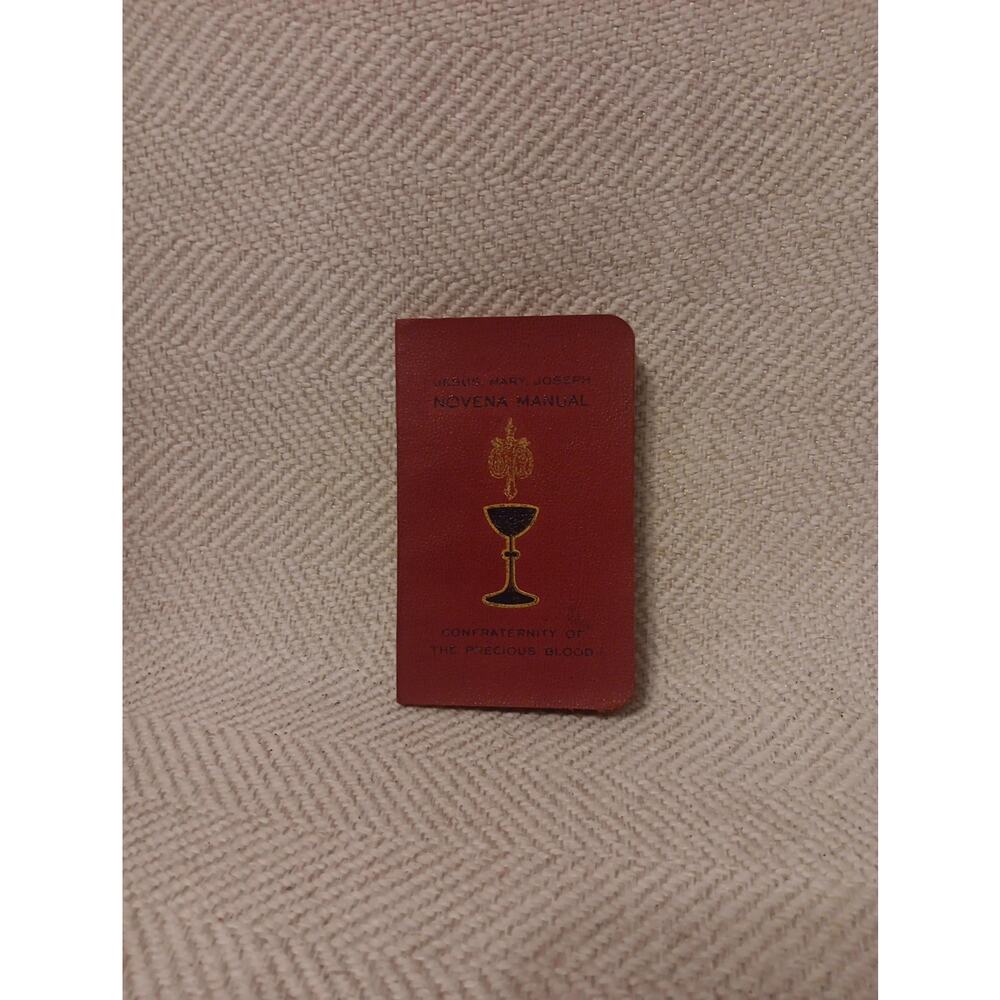 Novena Manual Jesus Mary & Joseph Confraternity of the Precious Blood 1940
